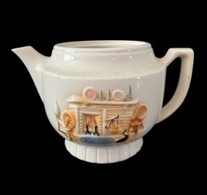 Porcelier-Log-Cabin-Teapot