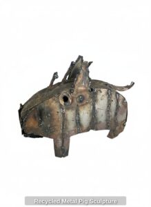 Recycled-Metal-Pig-Sculpture