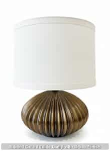 Ribbed-Gourd-Table-Lamp-with-Brass-Finish-second-image