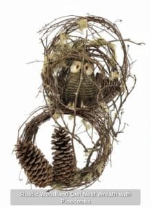 Rustic-Woodland-Owl-Nest-Wreath-with-Pinecones