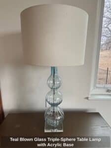 Teal-Blown-Glass-Triple-Sphere-Table-Lamp-with-Acrylic-Base