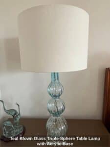 Teal-Blown-Glass-Triple-Sphere-Table-Lamp-with-Acrylic-Base-second-image