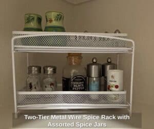Two-Tier-Metal-Wire-Spice-Rack-with-Assorted-Spice-Jars
