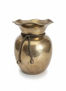 Vintage-Brass-Spittoon-Vase-with-Rope-Detail