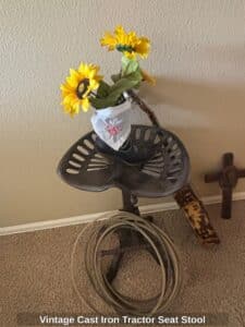 Vintage-Cast-Iron-Tractor-Seat-Stool