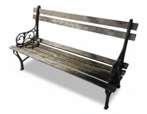 Vintage-Cast-Iron-and-Wood-Slat-Garden-Bench