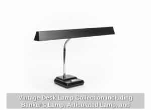 Vintage-Desk-Lamp-Collection-including-Bankers-Lamp-Articulated-Lamp-and-Gooseneck-Lamp-second-image