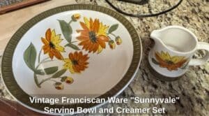 Vintage-Franciscan-Ware-Sunnyvale-Serving-Bowl-and-Creamer-Set