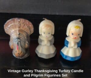Vintage-Gurley-Thanksgiving-Turkey-Candle-and-Pilgrim-Figurines-Set-second-image