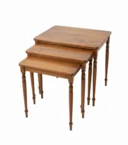 Vintage-Nesting-Tables-with-Brass-Lamp