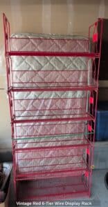 Vintage-Red-Tier-Wire-Display-Rack