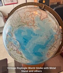 Vintage-Replogle-World-Globe-with-Metal-Stand-and-others-third-image