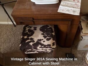 Vintage-Singer-A-Sewing-Machine-in-Cabinet-with-Stool