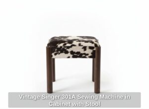 Vintage-Singer-A-Sewing-Machine-in-Cabinet-with-Stool-sixth-image