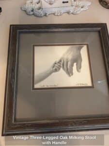 Vintage-Three-Legged-Oak-Milking-Stool-with-Handle-second-image