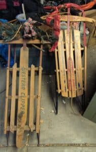 Vintage-Western-Clipper-Toboggan-Sled