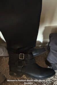 Womens-Fashion-Boots-with-Studs-and-Buckles-fourth-image