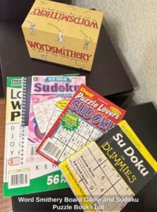 Word-Smithery-Board-Game-and-Sudoku-Puzzle-Books-Lot