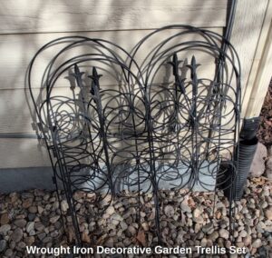 Wrought-Iron-Decorative-Garden-Trellis-Set