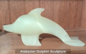 Alabaster-Dolphin-Sculpture