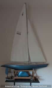 Americas-Cup-Enterprise-Model-Sailboat