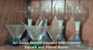 Art-Glass-Martini-Glasses-with-Colored-Square-and-Flared-Bases