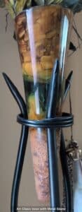Art-Glass-Vase-with-Metal-Stand-second-image