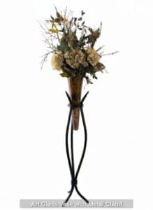 Art-Glass-Vase-with-Metal-Stand-third-image