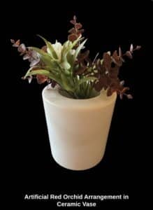 Artificial-Red-Orchid-Arrangement-in-Ceramic-Vase-second-image
