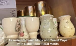 Assorted-Ceramic-Mugs-and-Travel-Cups-with-Rabbit-and-Floral-Motifs-fifth-image-1