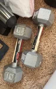 Assorted-Dumbbells-and-Weight-Plates-including-Marcy-Grip-third-image