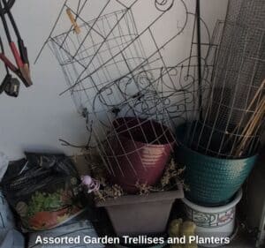 Assorted-Garden-Trellises-and-Planters