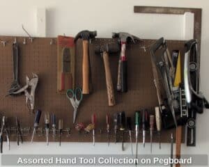 Assorted-Hand-Tool-Collection-on-Pegboard
