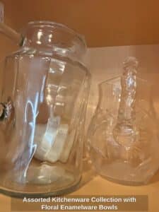 Assorted-Kitchenware-Collection-with-Floral-Enamelware-Bowls-fourth-image