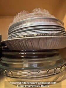Assorted-Kitchenware-Collection-with-Floral-Enamelware-Bowls-sixth-image