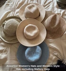 Assorted-Womens-Hats-and-Western-Style-Hat-including-Mallory-Hats