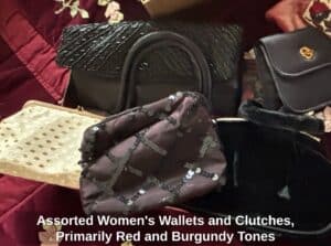 Assorted-Womens-Wallets-and-Clutches-Primarily-Red-and-Burgundy-Tones-second-image-1