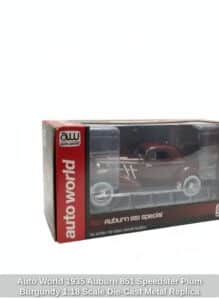 Auto-World-Auburn-Speedster-Plum-Burgundy-Scale-Die-Cast-Metal-Replica-AW-second-image