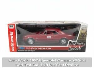 Auto-World-Chevrolet-Camaro-SS-Hot-Rod-Test-Car-Die-Cast-Replica