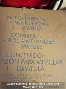 Avon-Poinsettia-Floral-Nesting-Bowls-and-Mixing-Bowl-Set-second-image-1