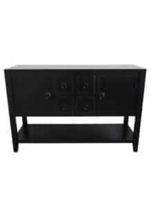 Black-Console-Table-with-Four-Drawers-and-Two-Doors