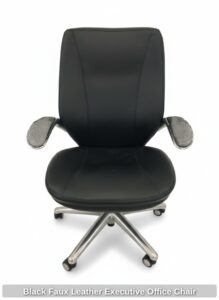 Black-Faux-Leather-Executive-Office-Chair