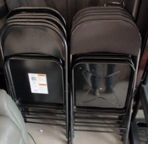 Black-Padded-Folding-Chairs-Set-second-image