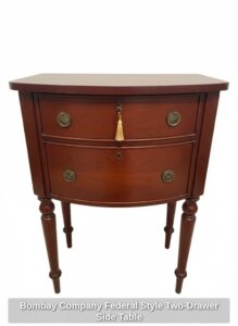 Bombay-Company-Federal-Style-Two-Drawer-Side-Table-1
