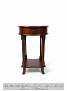 Bombay-Company-Mahogany-Round-Pedestal-Side-Table-with-Drawer-1