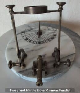 Brass-and-Marble-Noon-Cannon-Sundial