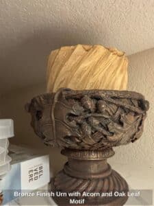 Bronze-Finish-Urn-with-Acorn-and-Oak-Leaf-Motif