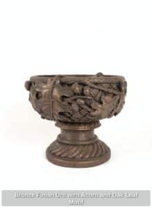 Bronze-Finish-Urn-with-Acorn-and-Oak-Leaf-Motif-second-image