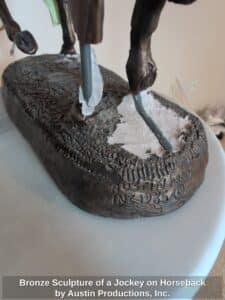 Bronze-Sculpture-of-a-Jockey-on-Horseback-by-Austin-Productions-Inc.-second-image