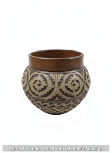 Carved-Wooden-Bowl-with-Geometric-Design